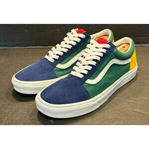 Vans Old Skool Yacht Club Blue Yellow Green Skate Suede SK8 Sneakers Men’s 9.5